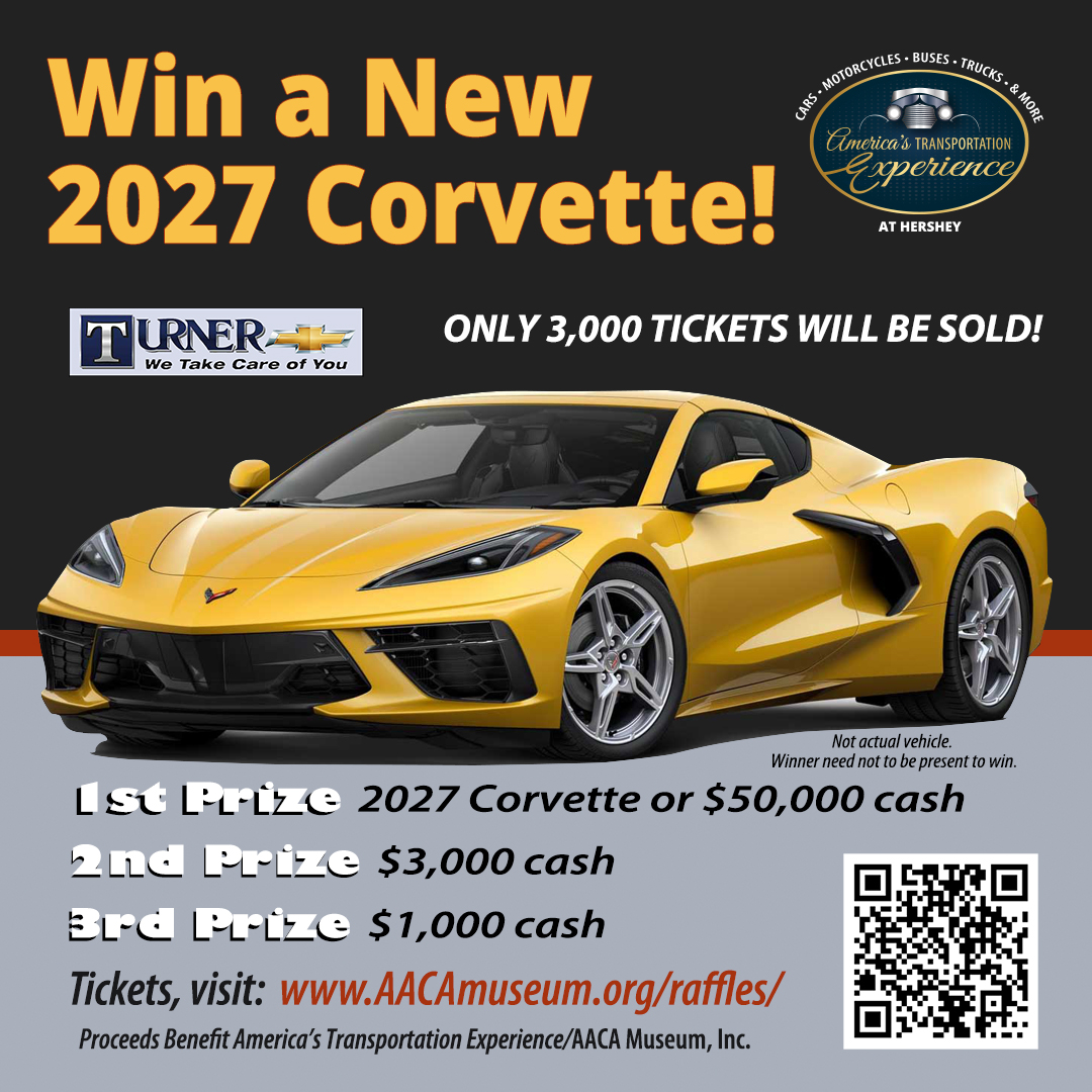 Annual Corvette Raffle | Win A New Car, AACA Museum, Inc.
